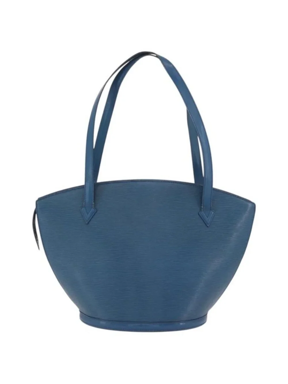 Authentic LOUIS VUITTON Epi Saint Jacques Shopping Shoulder Bag Blue M52275 LV